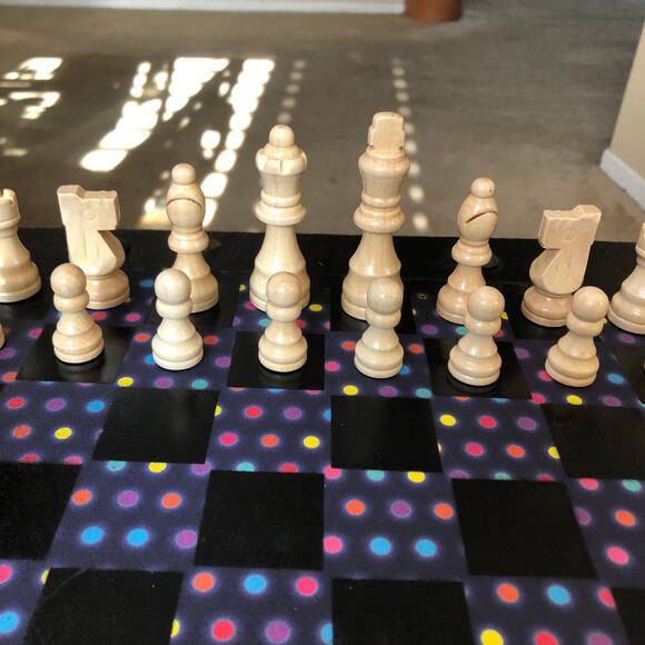 Scrapbook Chess Set - Midnight Polka Dots - Picture 8 of 10